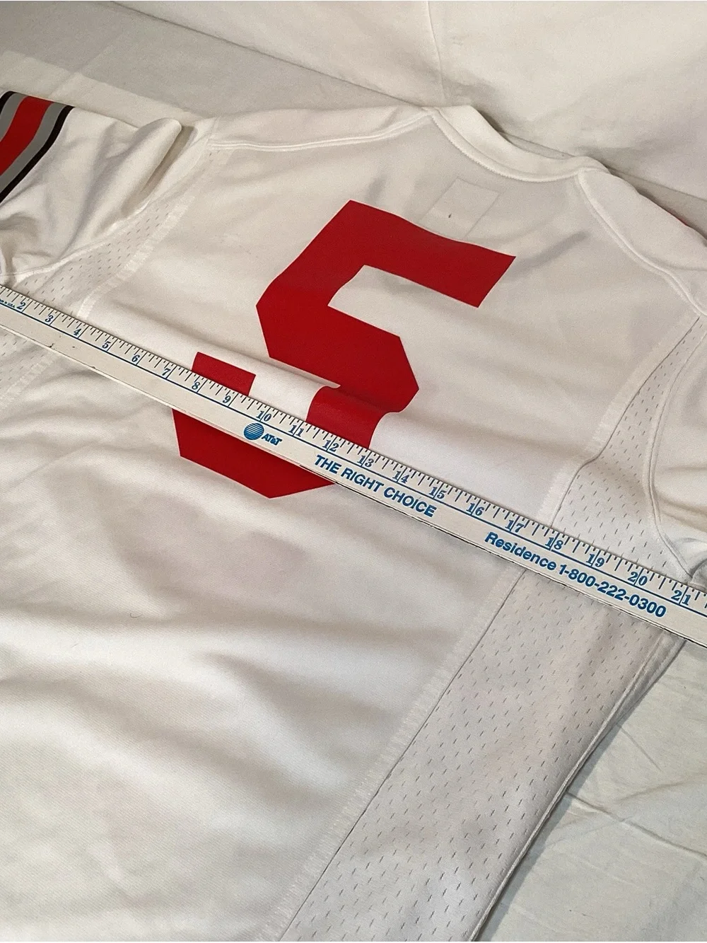 Ohio State Buckeyes Nike White and Red Football Jersey Men’s Size Medium
